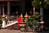 Vientiane , Laos. Wat Chantabuli near the Mekong river bank. 